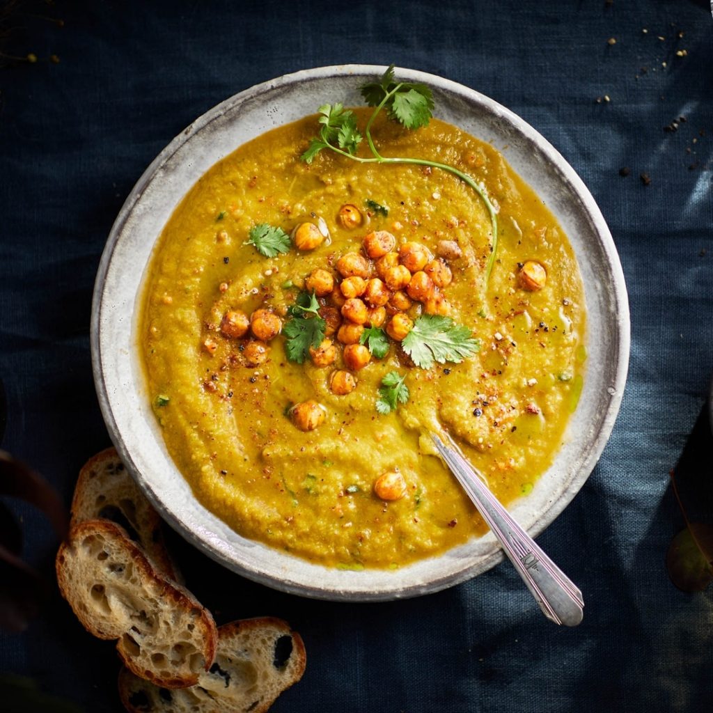 Soppa på ugnsrostade grönsaker