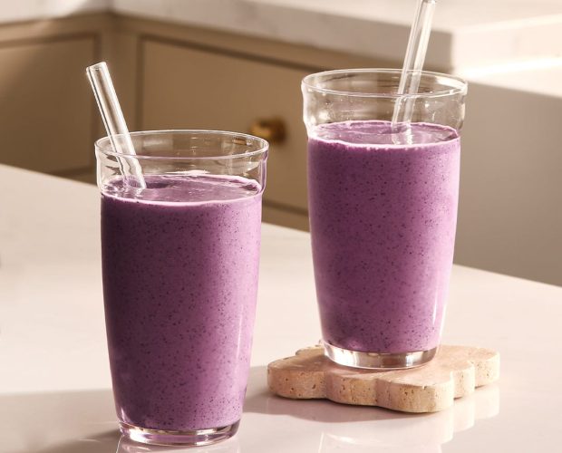 Havresmoothie med blåbär