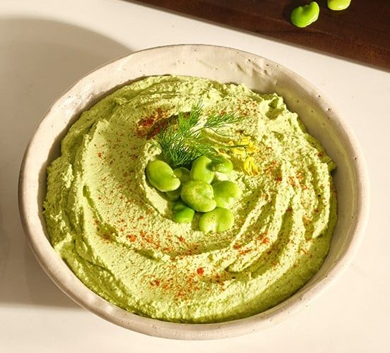 grön hummus